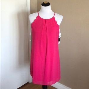 NWT BCX Medium Scalloped Pink Dress